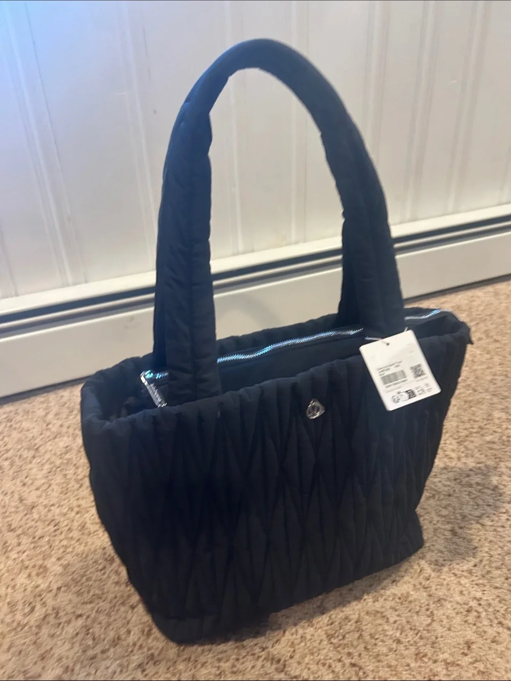 lululemon bag puffer MP-7328 Metallic Belt Bag-Matte Black  girliegirloriginals Step into hands Review: Lululemon Everywhere Belt Bag